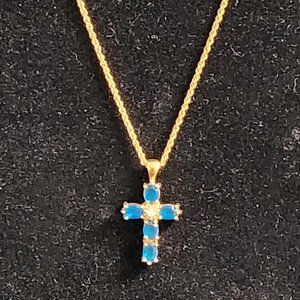 Avon Birthstone Cross Necklace